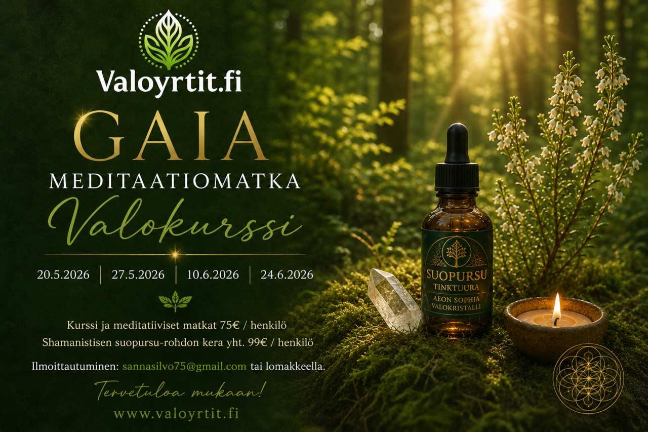 GAIA meditaatiomatka Valokurssi kutsuu syvälle Äitimaan ja Aeon Sophian hoitaviin meditaatioihin, voimaantumaan ja eheytymään 🌿🔥