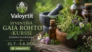 Syventävä GAIA ROHTO-kurssi Karhuvaarassa 31.7.-3.8.2026